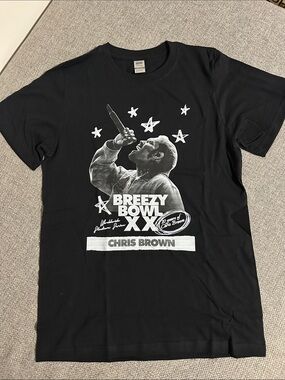 Breezy Bowl XX Black Graphic Tee - Chris Brown